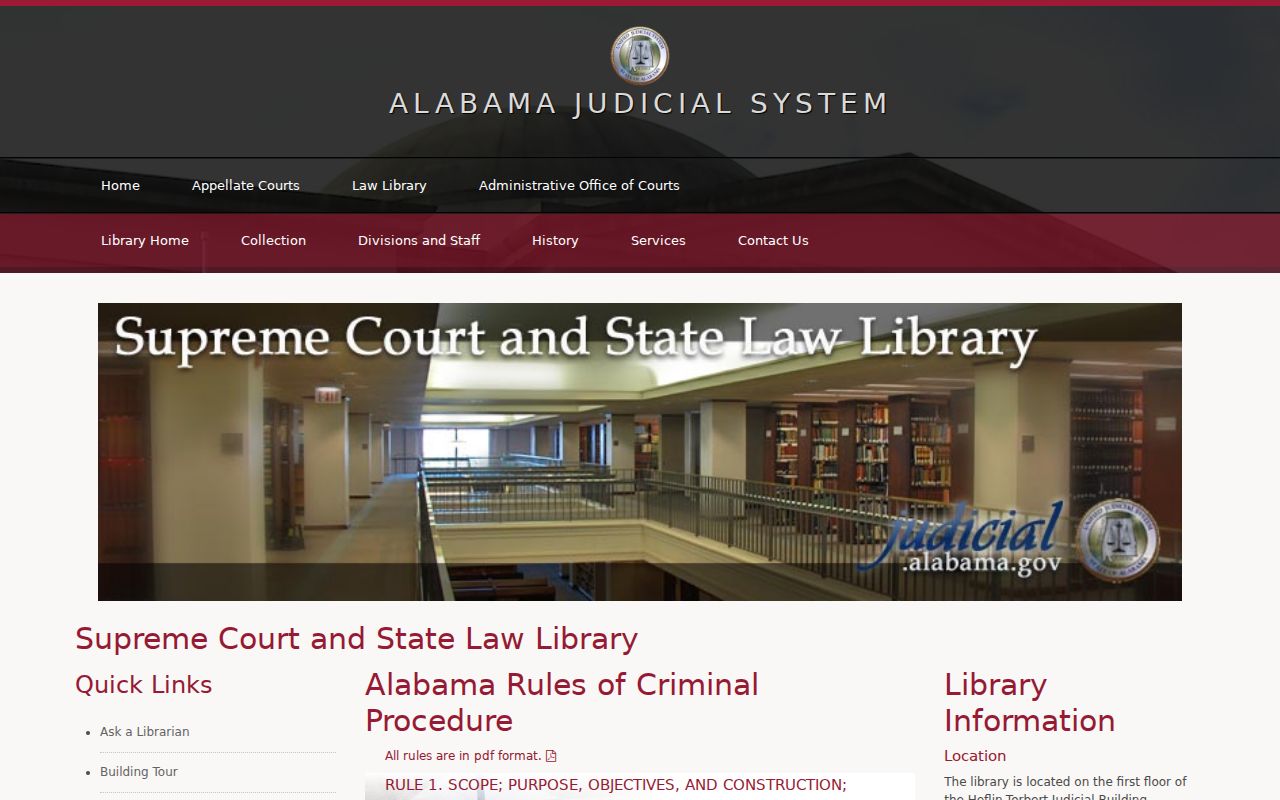 Alabama criminal procedure index for Lamar County warrant and release rules