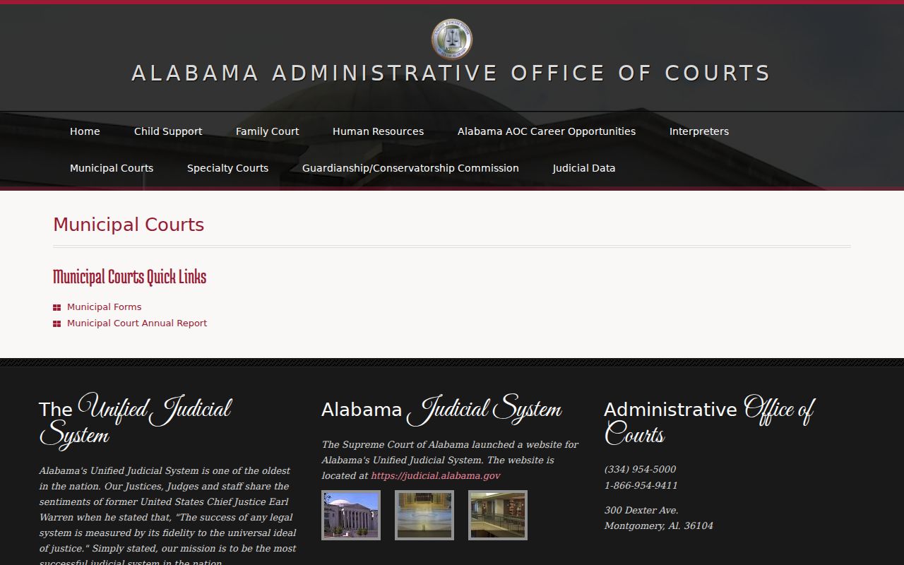 Alabama municipal court information used for Lamar County warrant routing